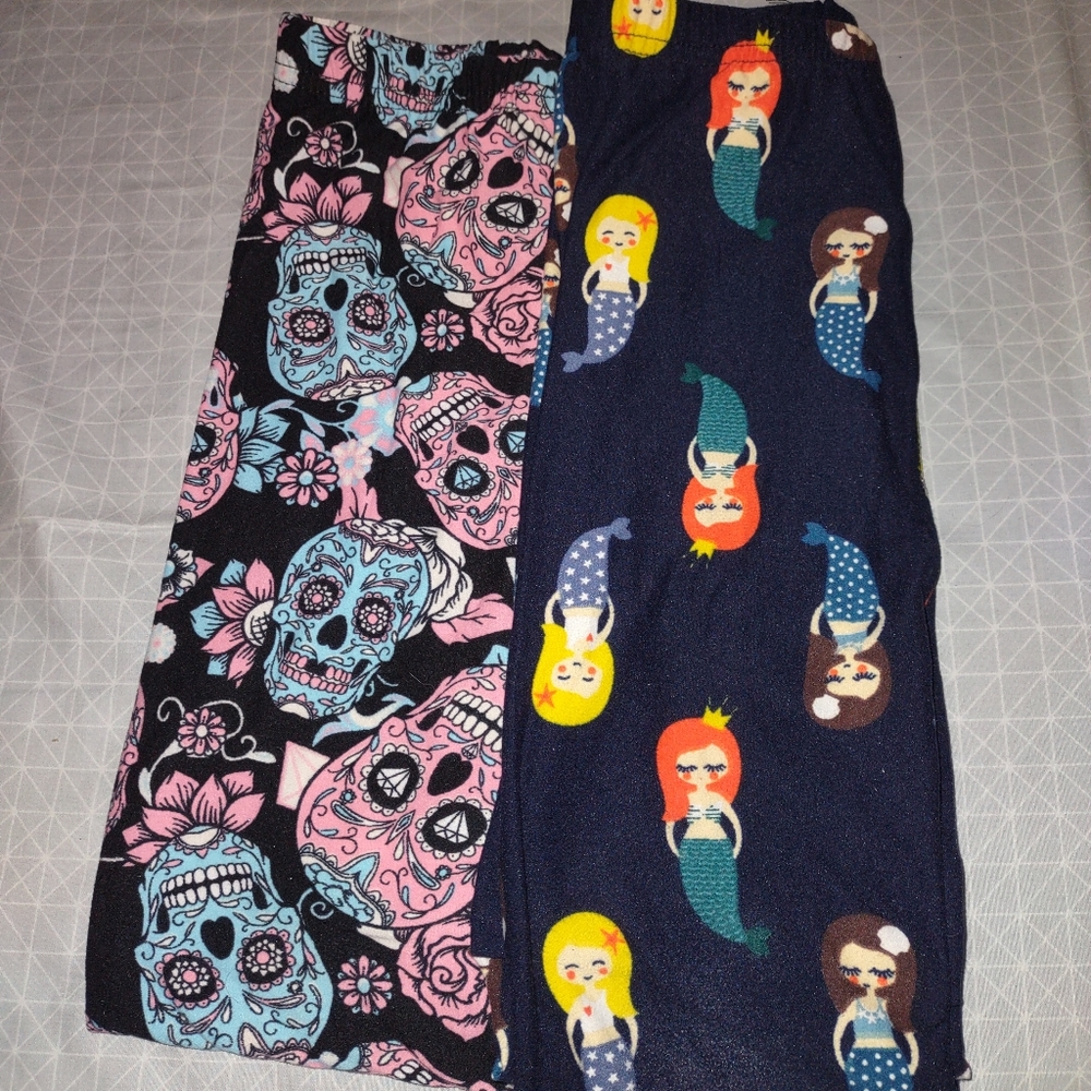 ❤️ 2 For $7! Set of 2 girls leggings